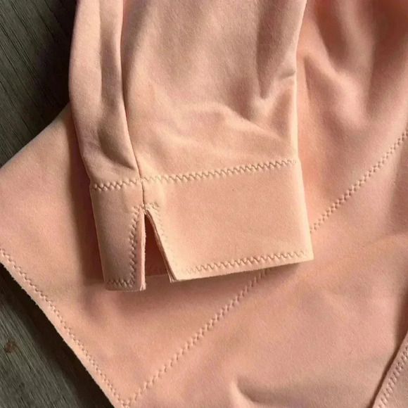 Marie Saint Pierre | Peach colour signature scuba fabric jacket with belt - Picture 4 of 16